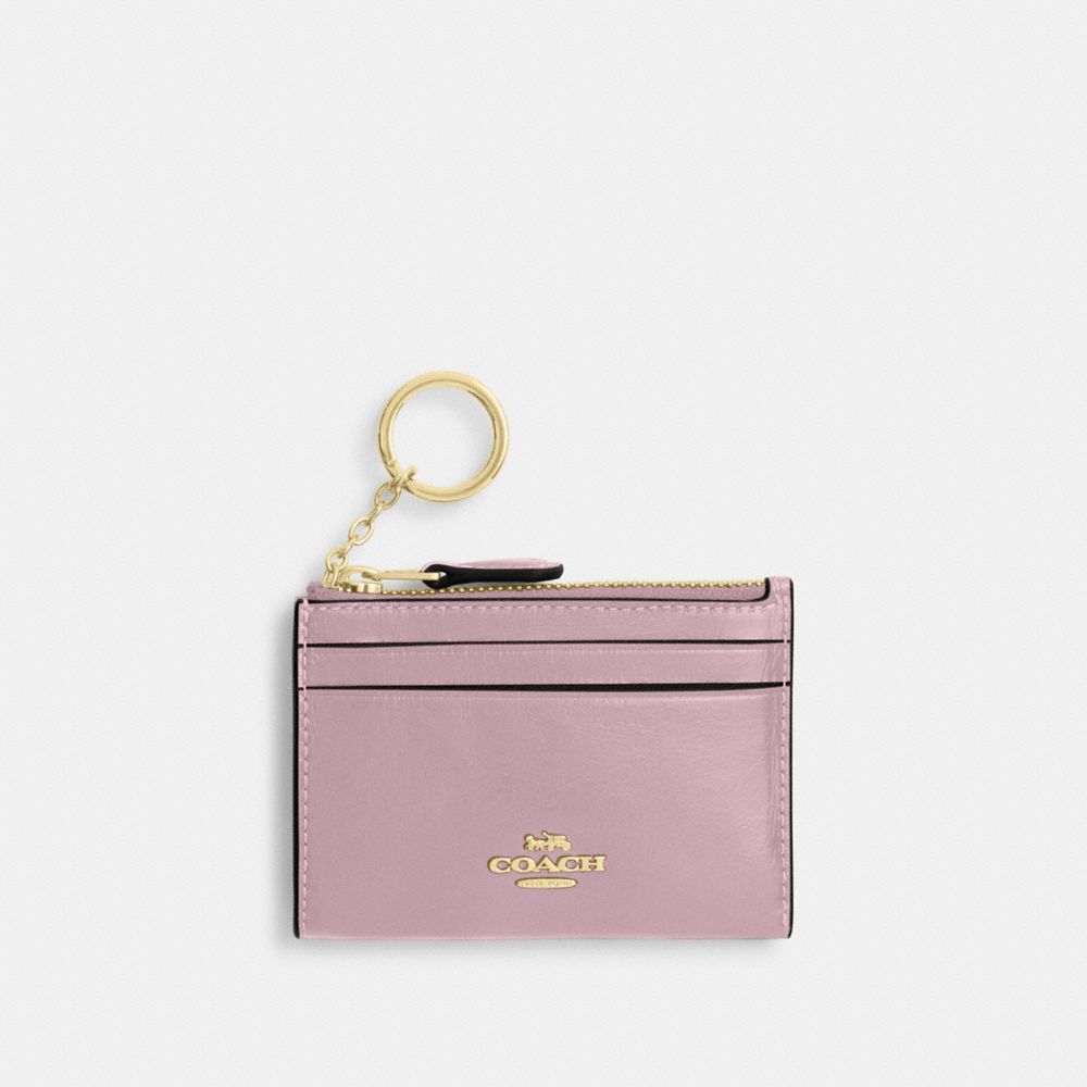 Mini Skinny Id Case - CEC47 - Gold/Carnation