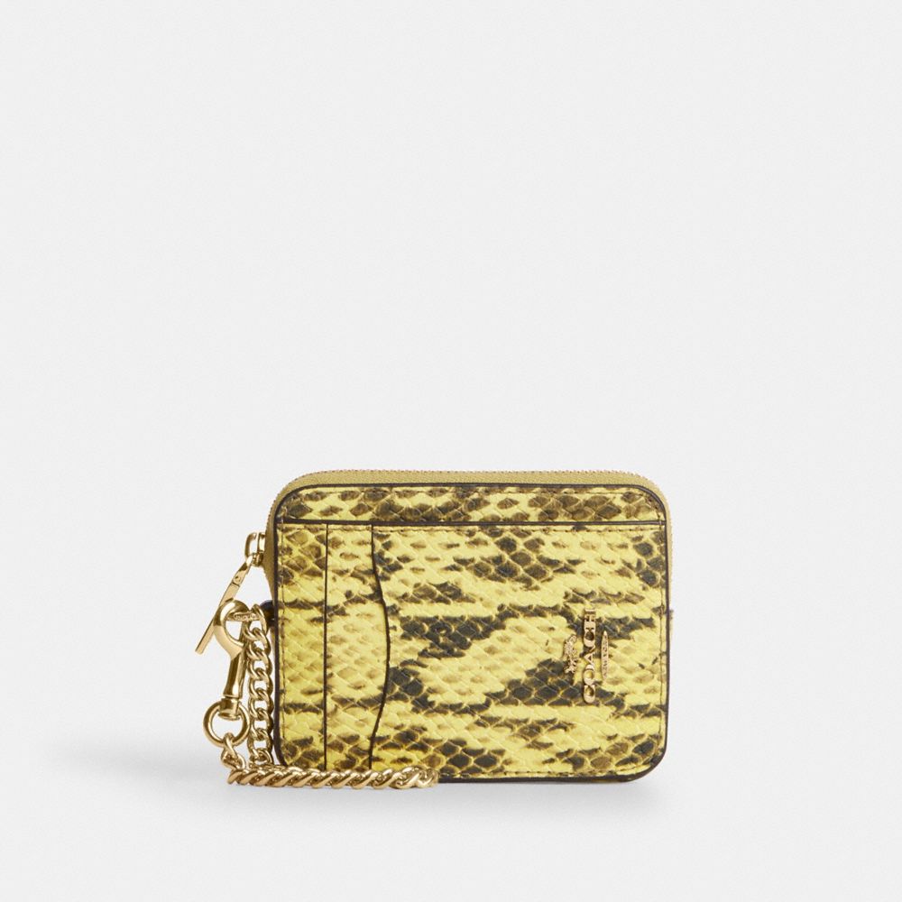 Zip Card Case - CEC53 - Gold/Yellow
