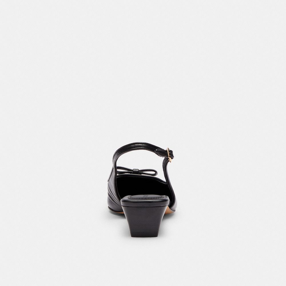 BOW SLINGBACK HEEL