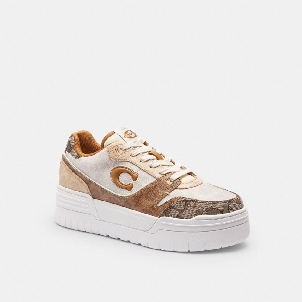 SOHO PLATFORM SNEAKER IN MIXED SIGNATURE