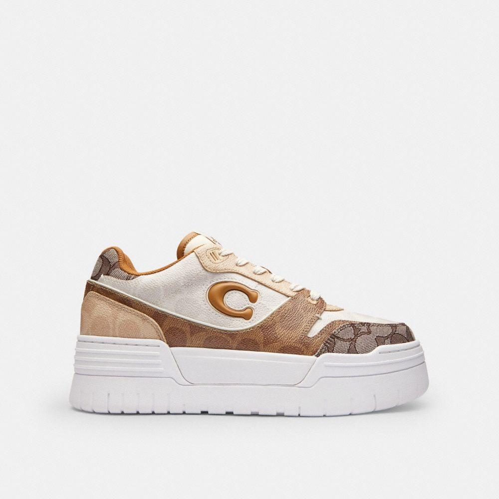 SOHO PLATFORM SNEAKER IN MIXED SIGNATURE