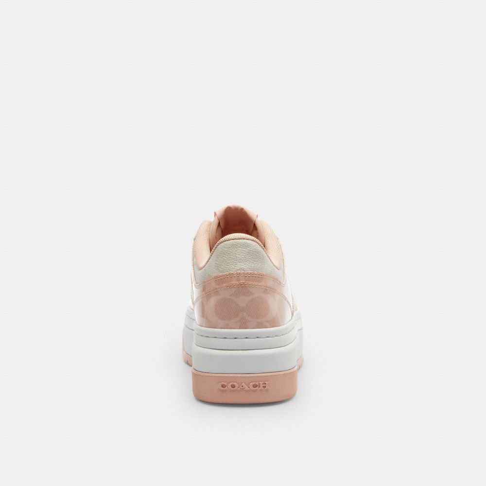 PLATFORM SNEAKER IN SIGNATURE CANVAS