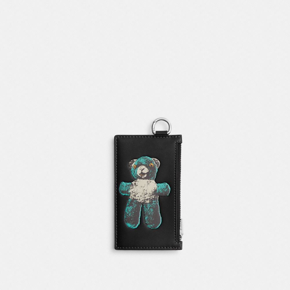 TEDDY 圖案拉鍊卡夾
