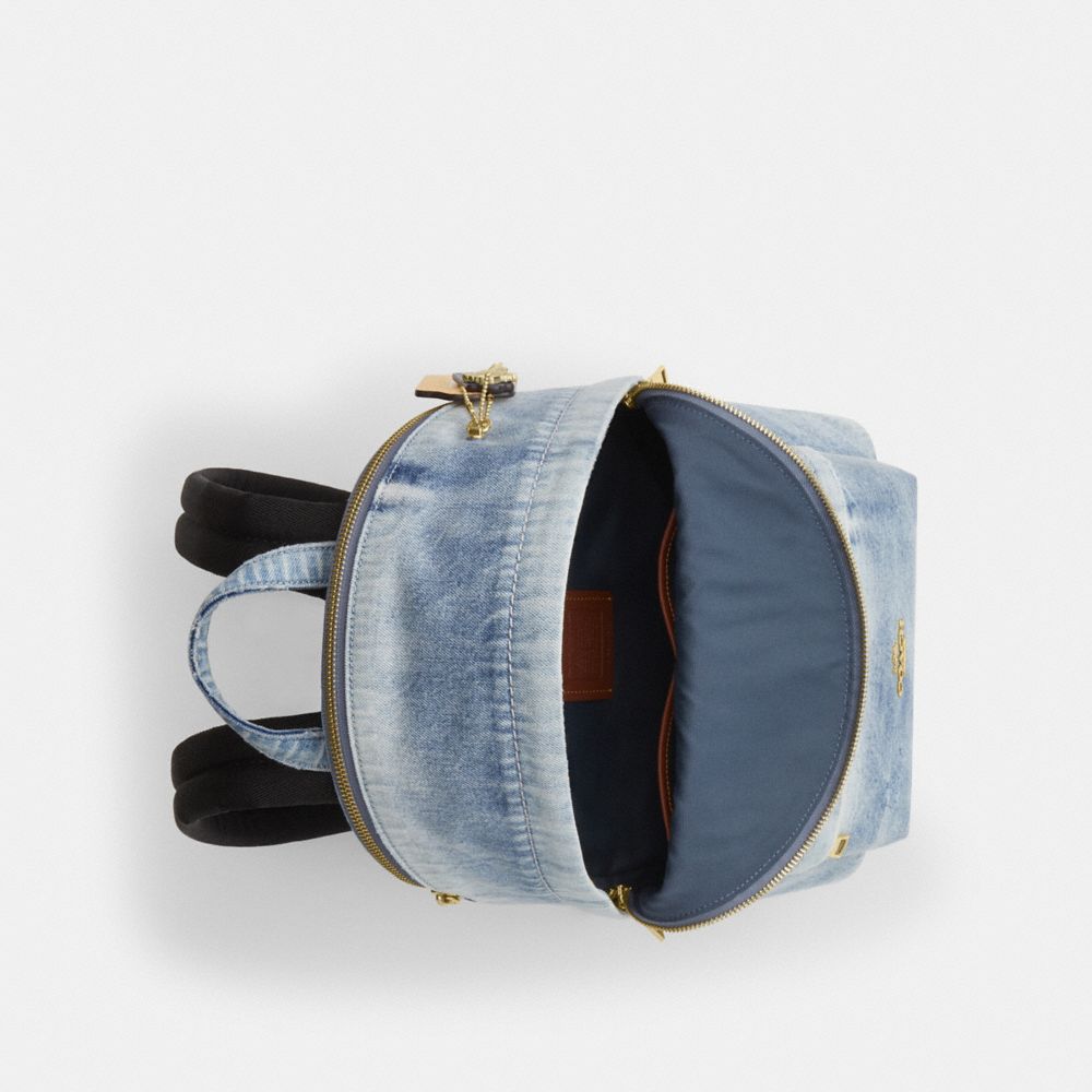 TAYLOR SMALL BACKPACK IN LOVED DENIM