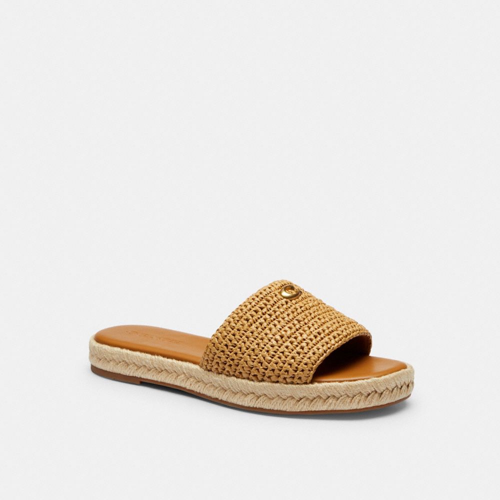 COACH CEF29 Holly Espadrille Sandal NATURAL