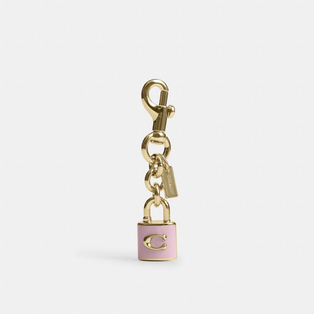 Lock Bag Charm - CEF95 - Gold/Carnation