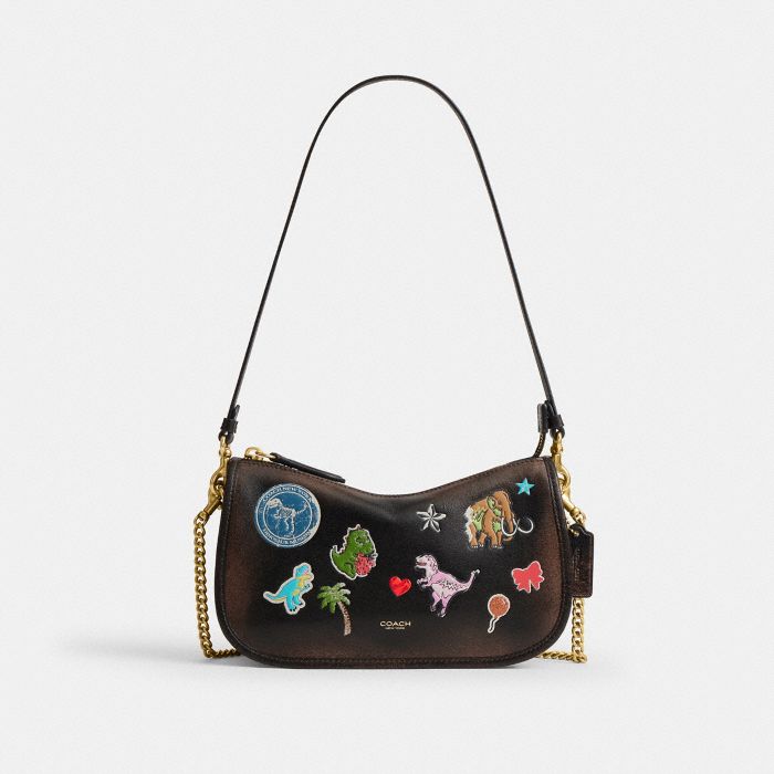 REXY 10TH BIRTHDAY 復古摯愛皮革貼紙印花 WAVERLY 手袋