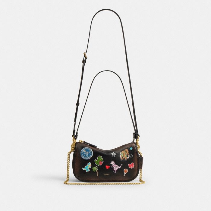 REXY 10TH BIRTHDAY 復古摯愛皮革貼紙印花 WAVERLY 手袋