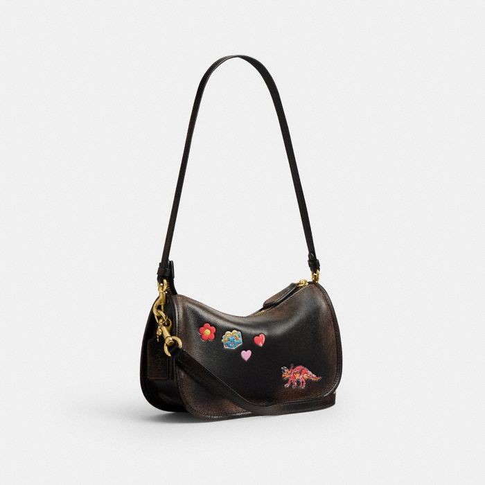 REXY 10TH BIRTHDAY 復古摯愛皮革貼紙印花 WAVERLY 手袋