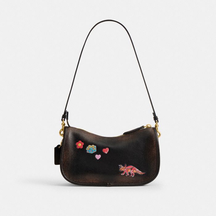 REXY 10TH BIRTHDAY 復古摯愛皮革貼紙印花 WAVERLY 手袋