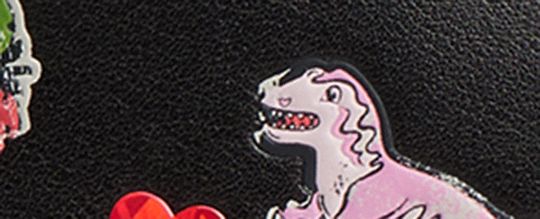 REXY 10TH BIRTHDAY 復古摯愛皮革貼紙印花 WAVERLY 手袋