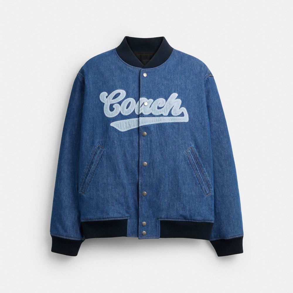 VARSITY 棉質丹寧 外套