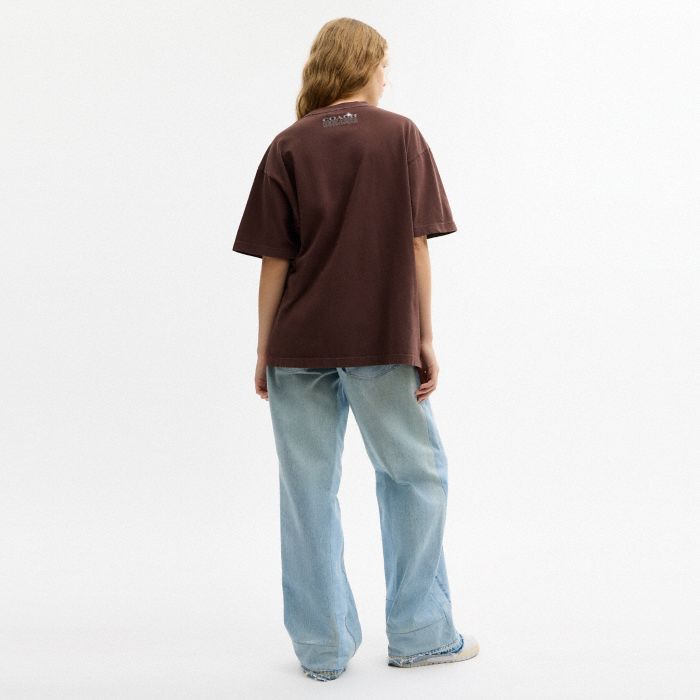 有機棉 SCREW 圖案休閒 T 恤