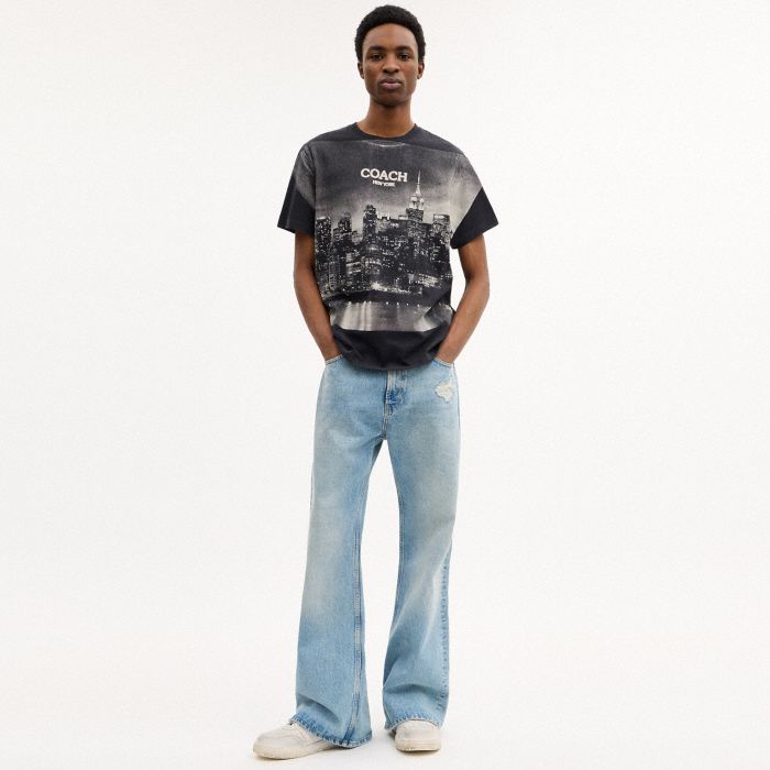 POSTCARD 圖案 T 恤