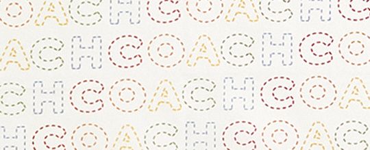COACH 縫線印花絲巾