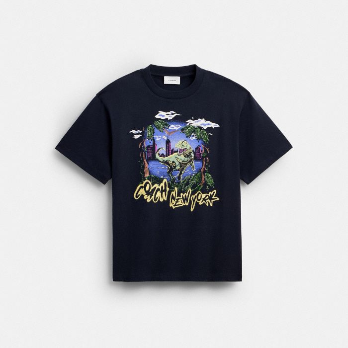 REXY 10TH BIRTHDAY 棉質 JUNGLE 圖案休閒 T-SHIRT