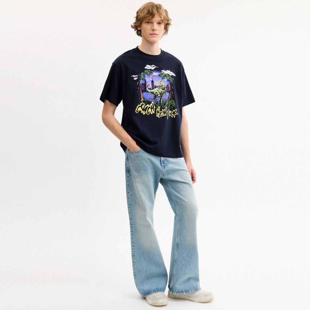 REXY 10TH BIRTHDAY JUNGLE RELAXED T-SHIRT IN ORGANIC COTTON