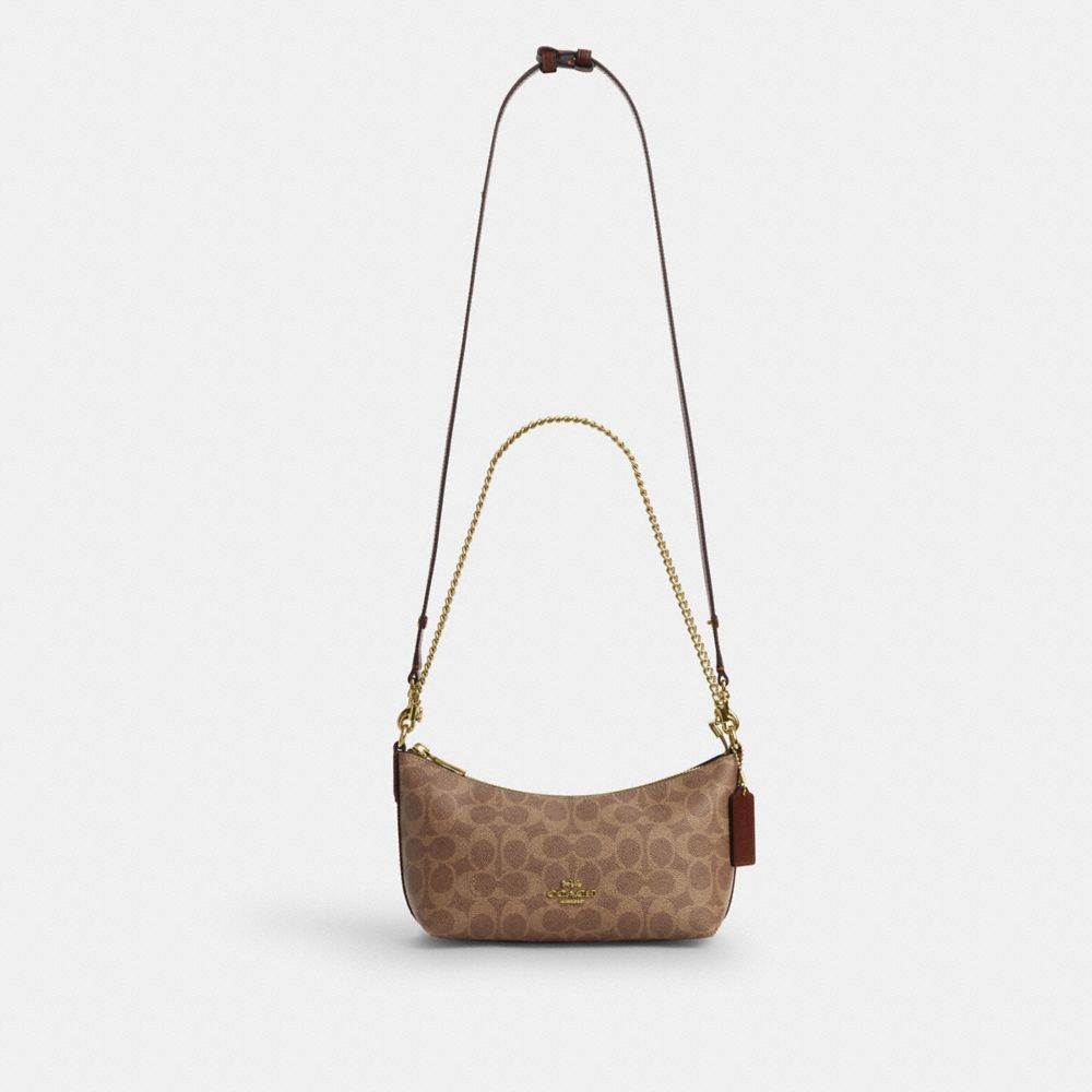 CAITLIN SHOULDER BAG IN SIGNATURE CANVAS