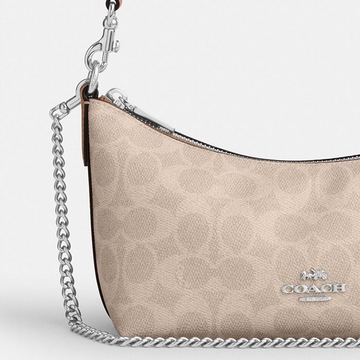 CAITLIN SHOULDER BAG IN SIGNATURE CANVAS