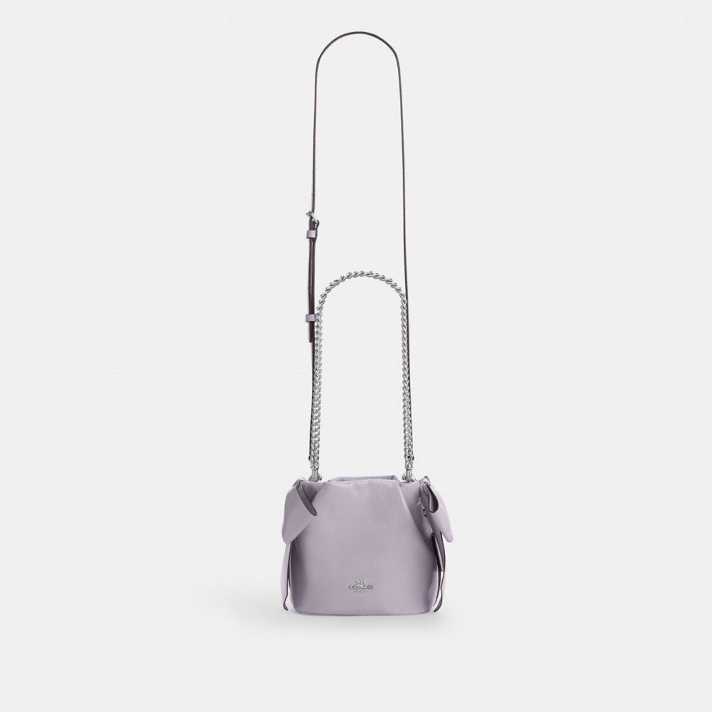 FAYE MINI DRAWSTRING BAG WITH BOWS