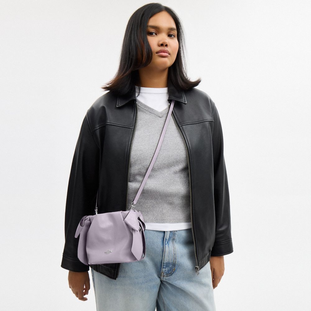 FAYE MINI DRAWSTRING BAG WITH BOWS