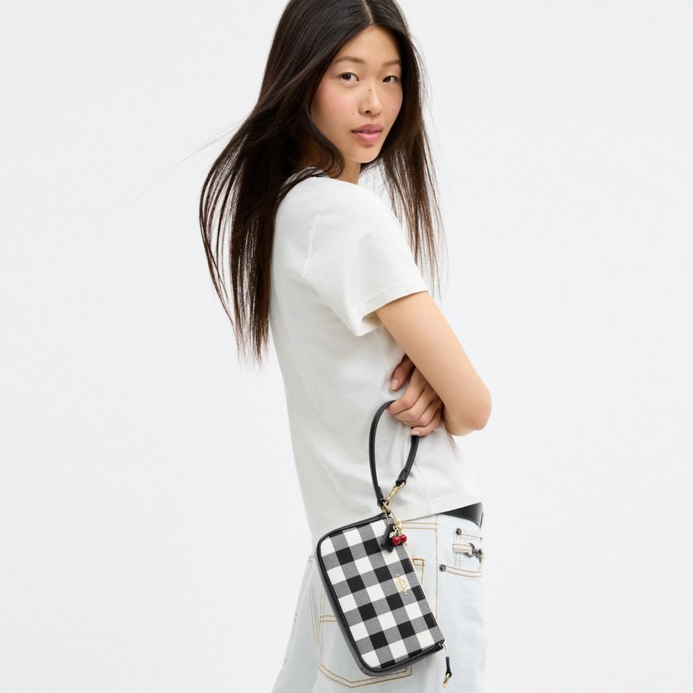 NOLITA 19 WITH GINGHAM PRINT AND CHARM