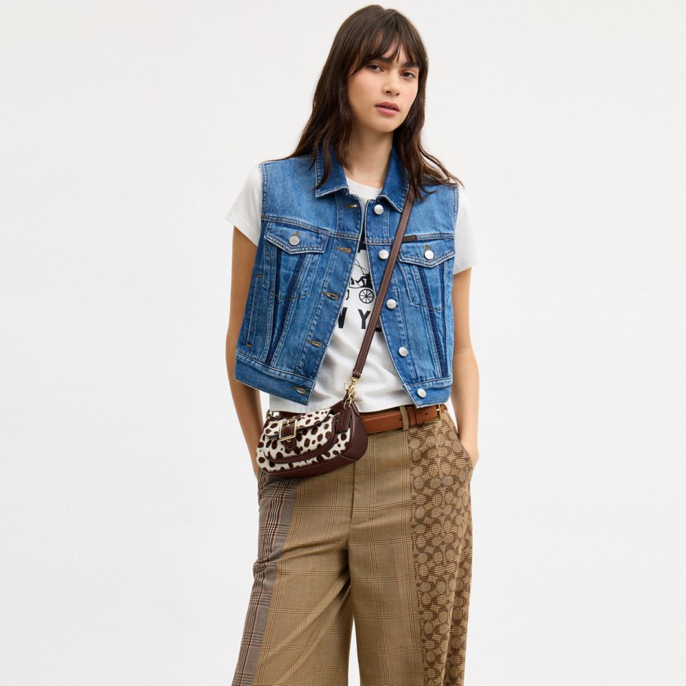 ASHTON MINI SHOULDER BAG IN HAIRCALF