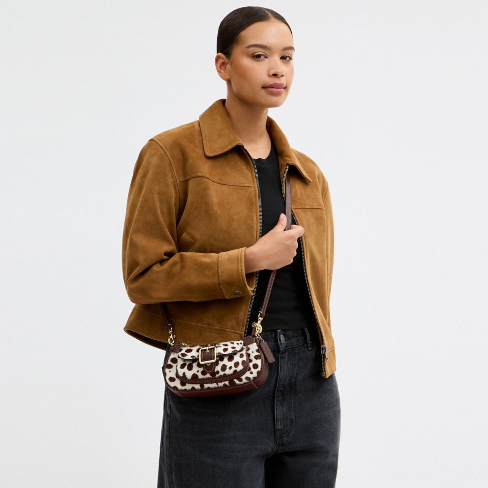 ASHTON MINI SHOULDER BAG IN HAIRCALF