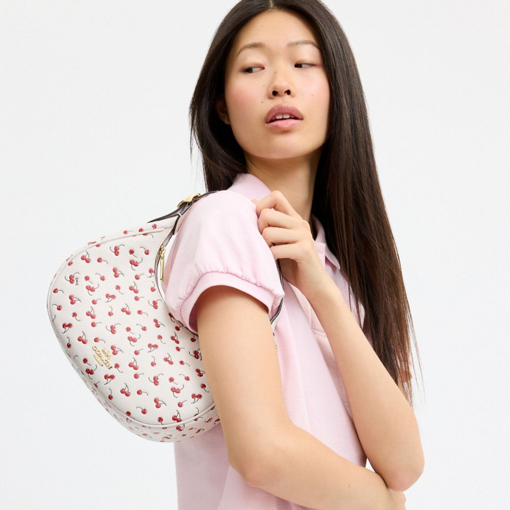EMILY SHOULDER BAG WITH CHERRY PRINT