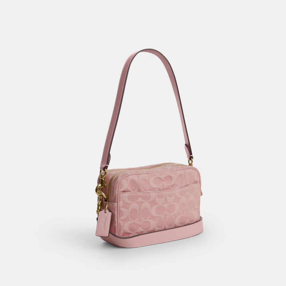 MINI CAREY CROSSBODY BAG IN SIGNATURE DENIM