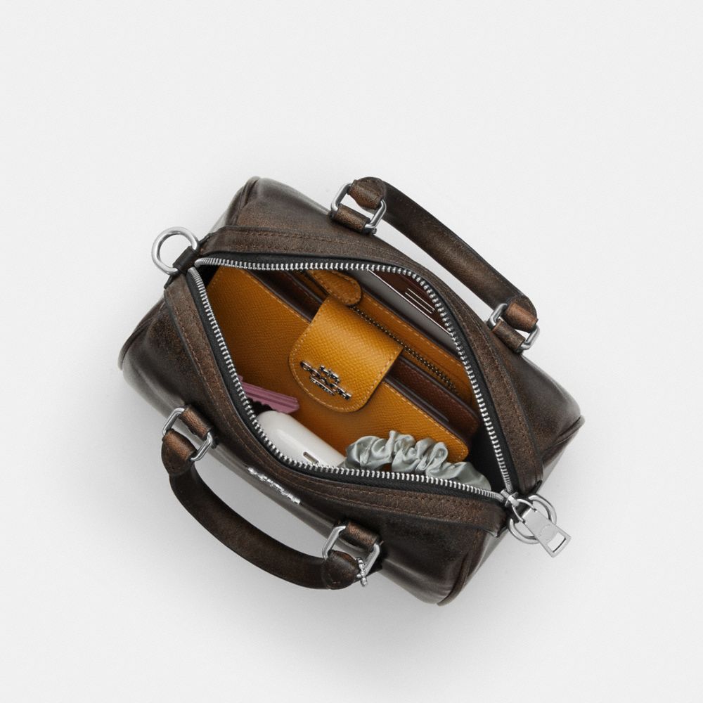 MINI ROWAN CROSSBODY BAG IN LOVED LEATHER