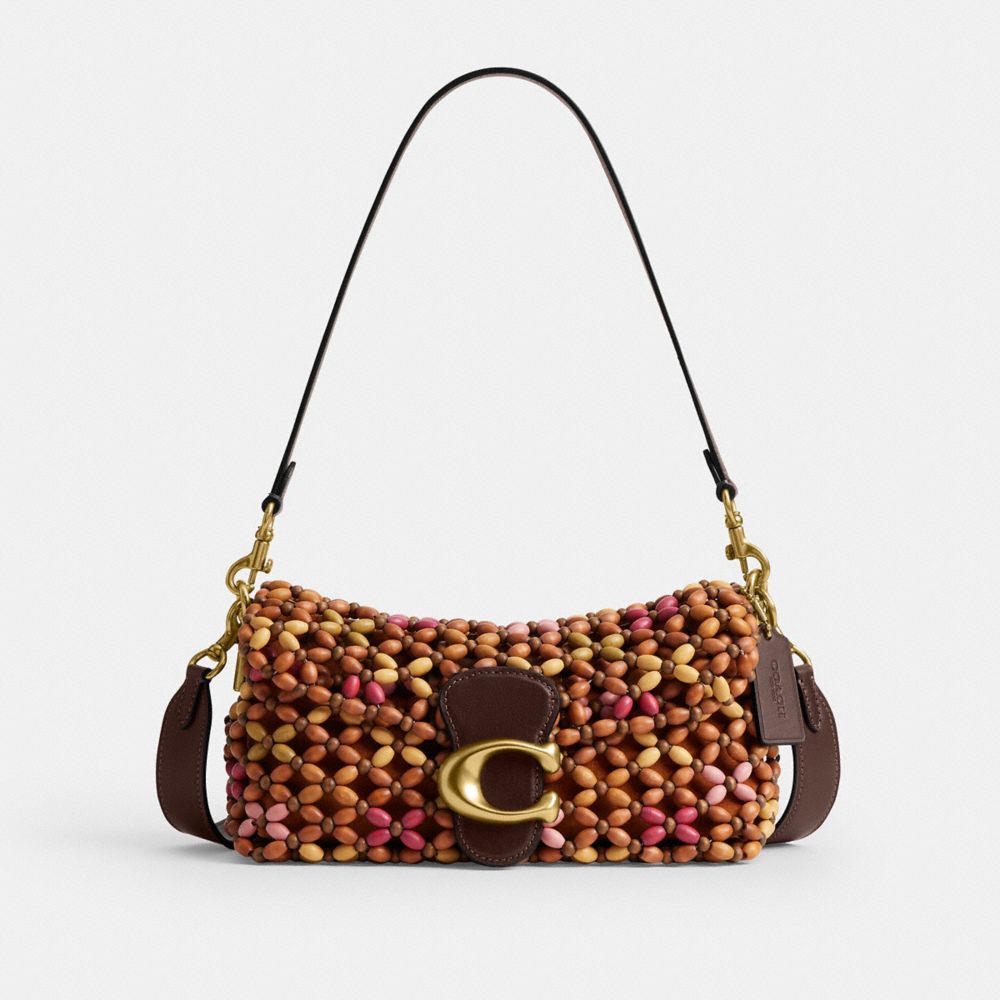 TABBY SHOULDER BAG 26 WITH WOODEN BEADING
