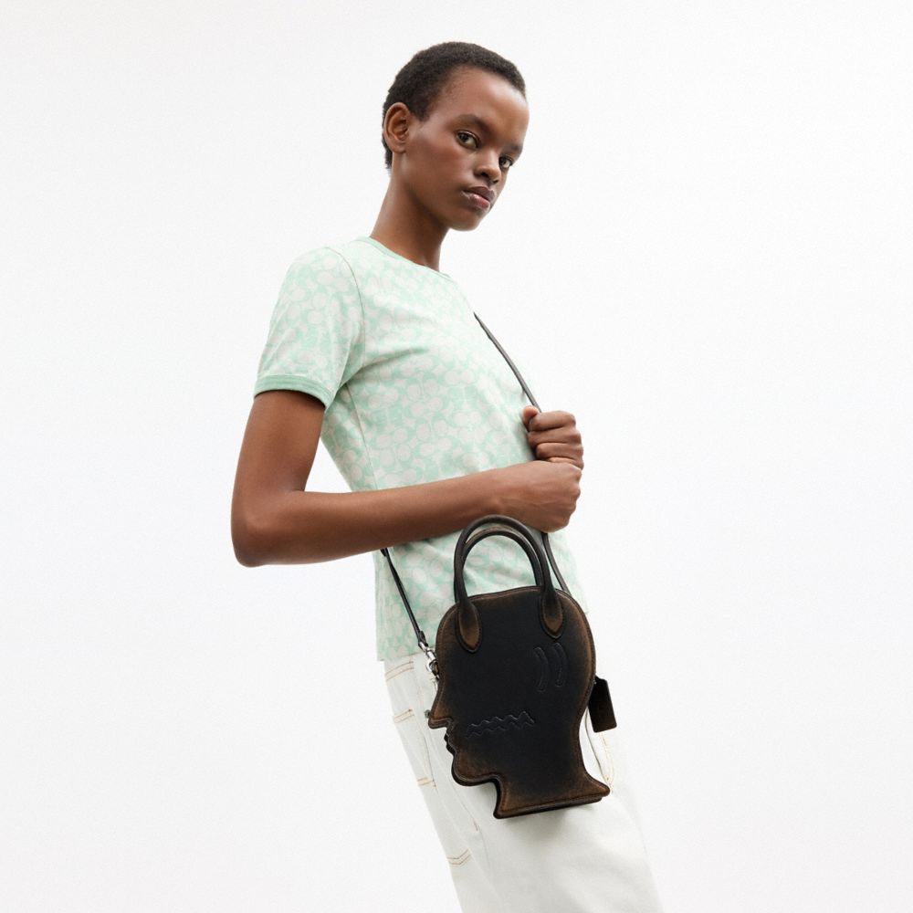 COACH | BRAIN DEAD LOGOHEAD BAG IN LOVED LEATHER