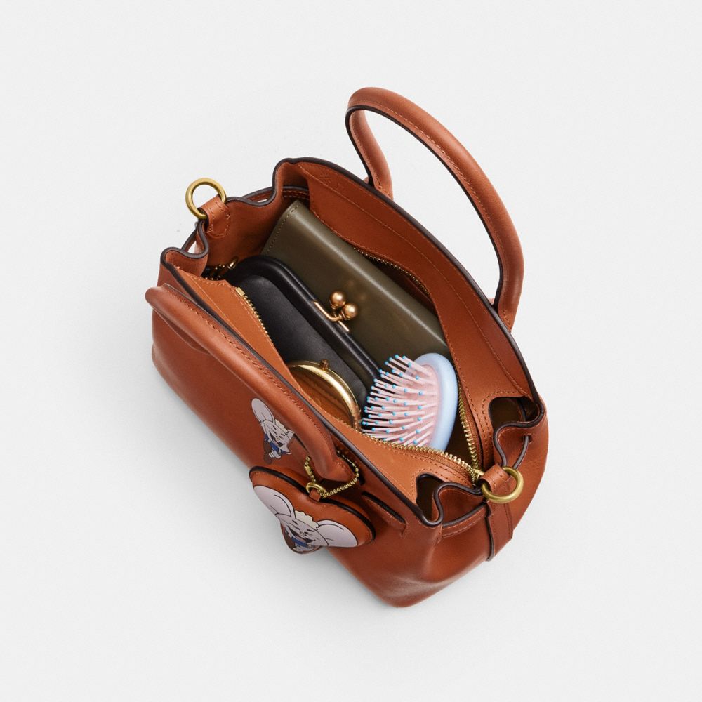 COACH | BRAIN DEAD EMPIRE KACHI MOUSE 圖案和掛飾裝飾 CARRYALL 21 手袋