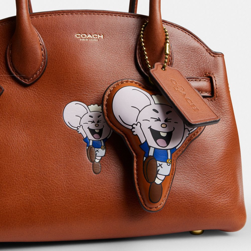 COACH | BRAIN DEAD EMPIRE KACHI MOUSE 圖案和掛飾裝飾 CARRYALL 21 手袋