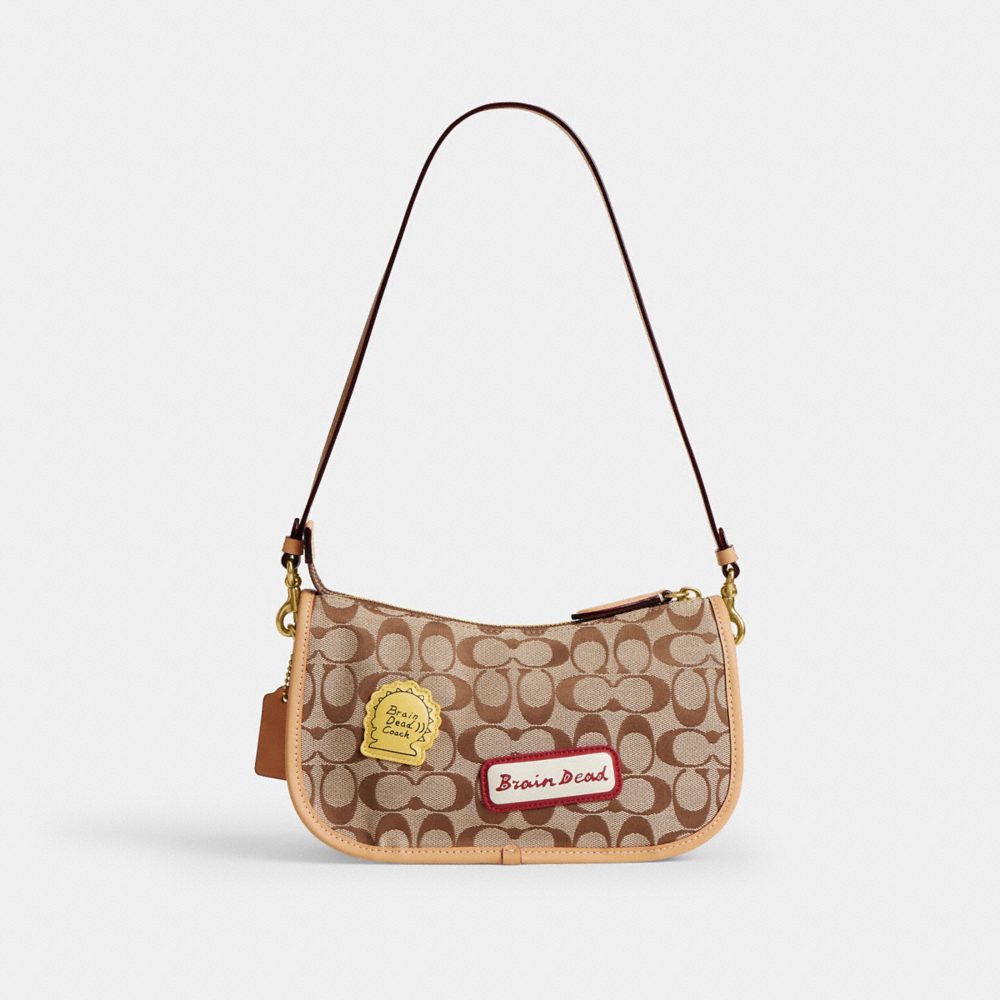 COACH | BRAIN DEAD WAVERLY 經典 SIGNATURE 提花織布 貼飾手袋