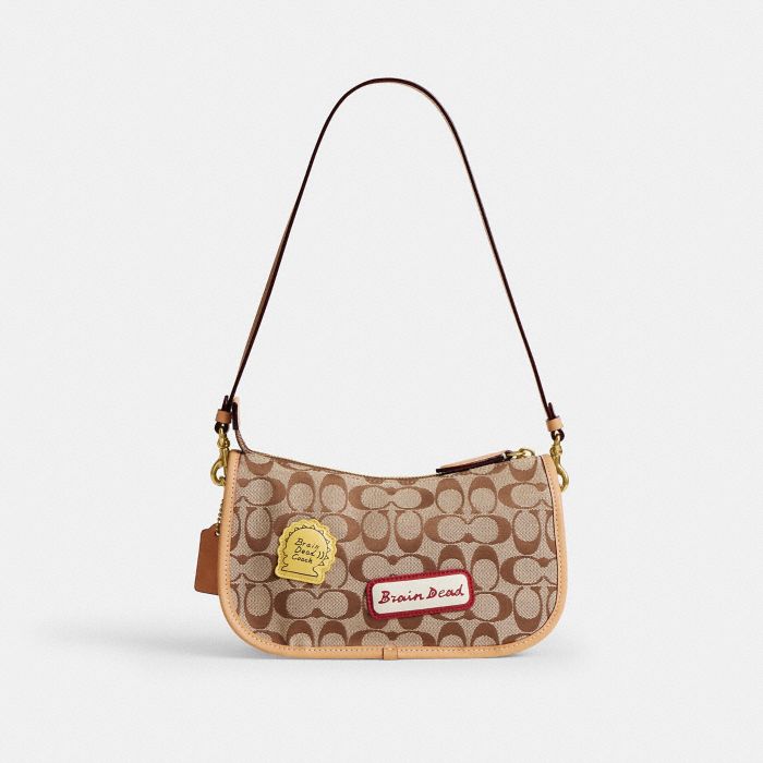 COACH | BRAIN DEAD WAVERLY 經典 SIGNATURE 提花織布 貼飾手袋