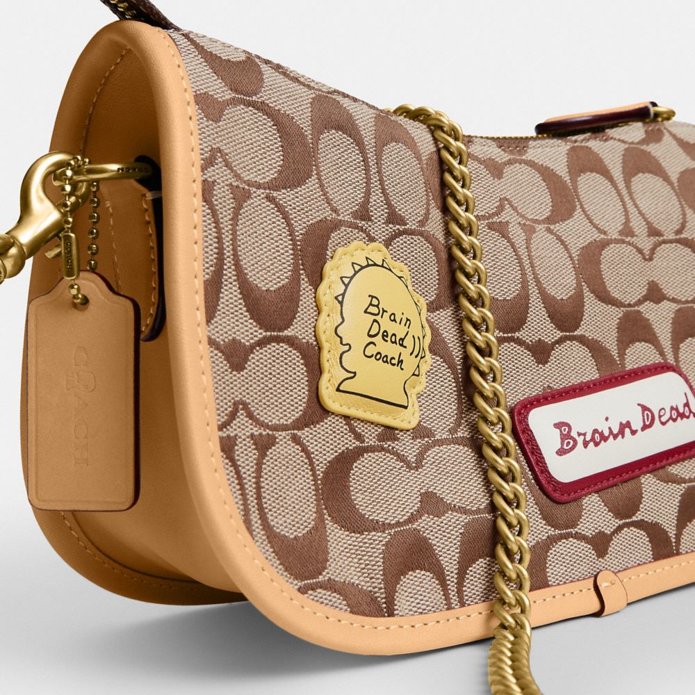 COACH | BRAIN DEAD WAVERLY 經典 SIGNATURE 提花織布 貼飾手袋