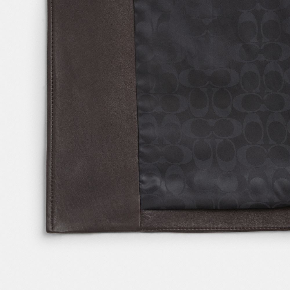 LEATHER TRENCH