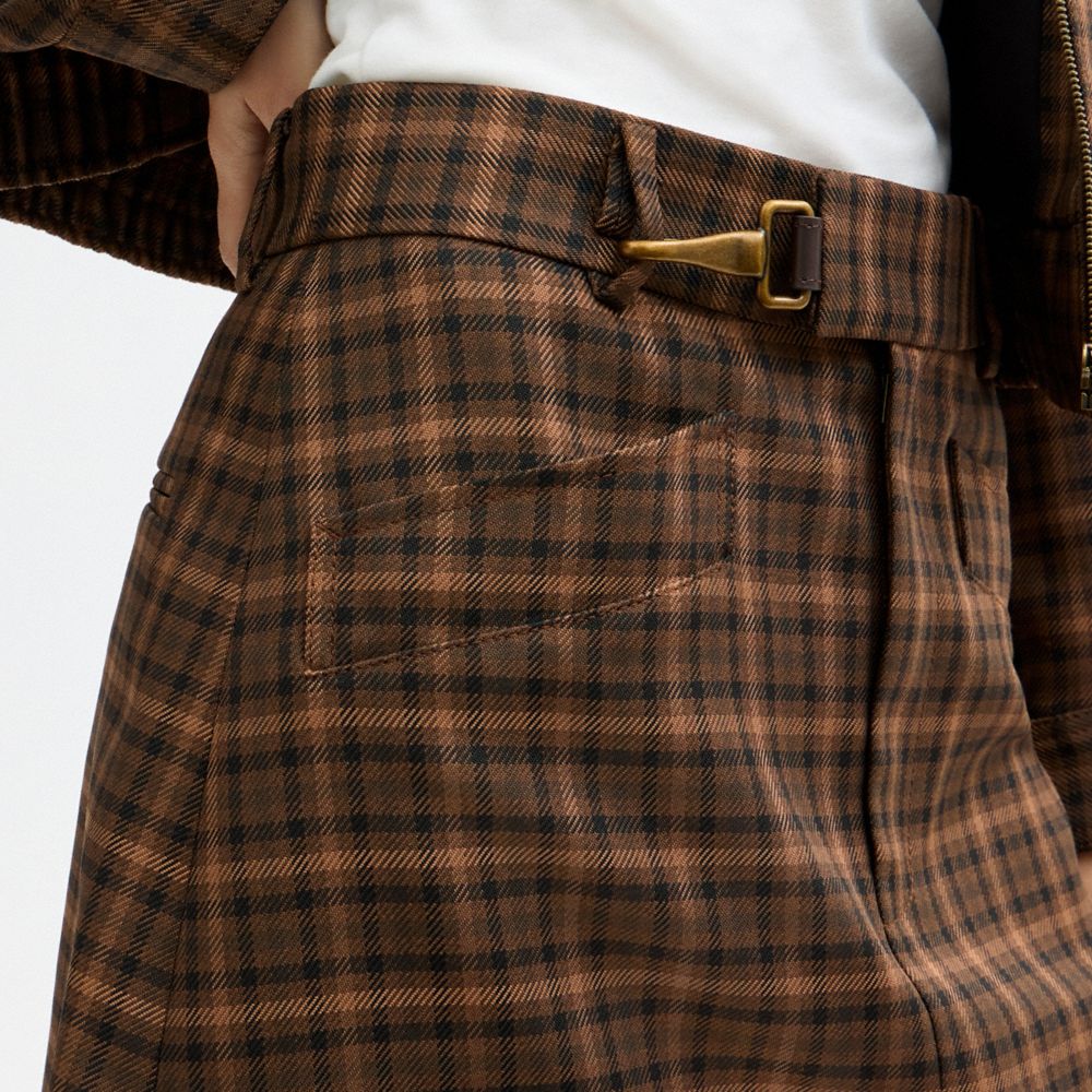 PLAID MINISKIRT