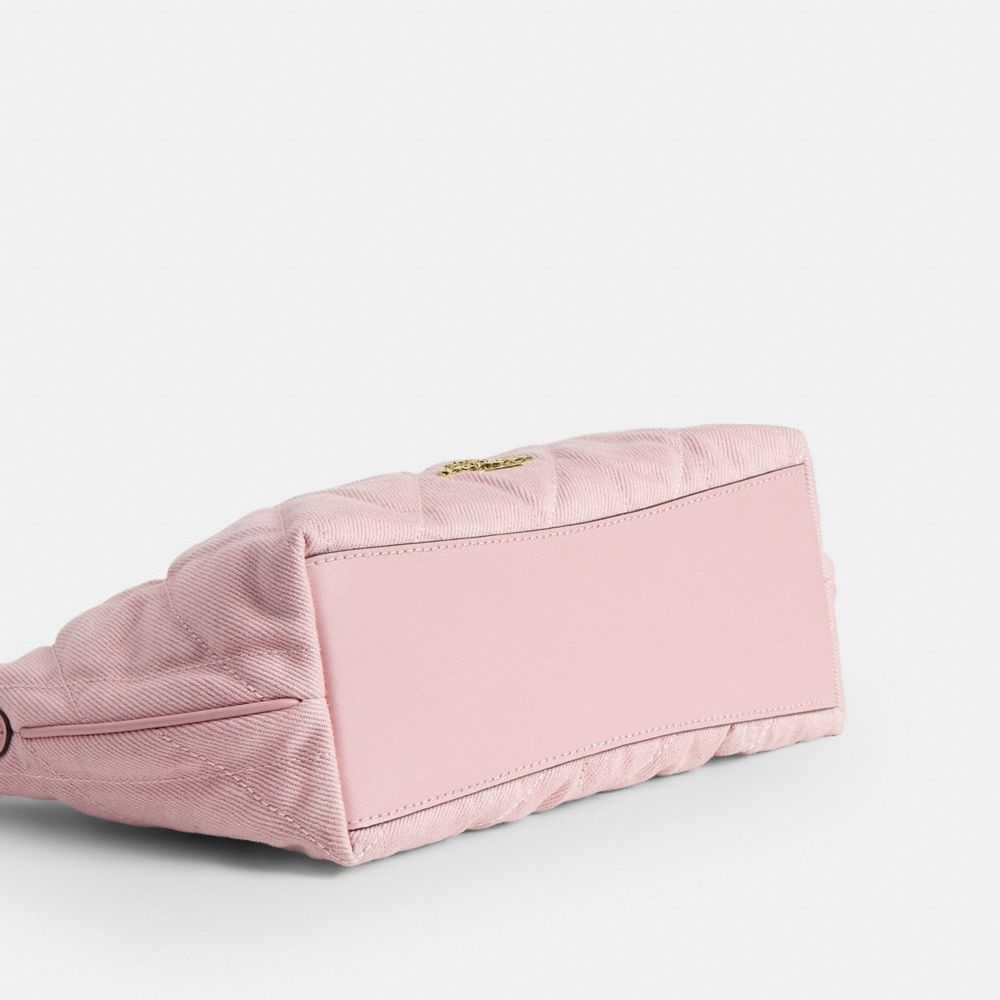 CAITLIN SHOULDER BAG IN REGENERATIVE COTTON WITH QUILTING AND CHARM
