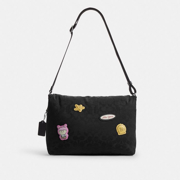 COACH | BRAIN DEAD 經典 SIGNATURE 尼龍貼飾郵差包