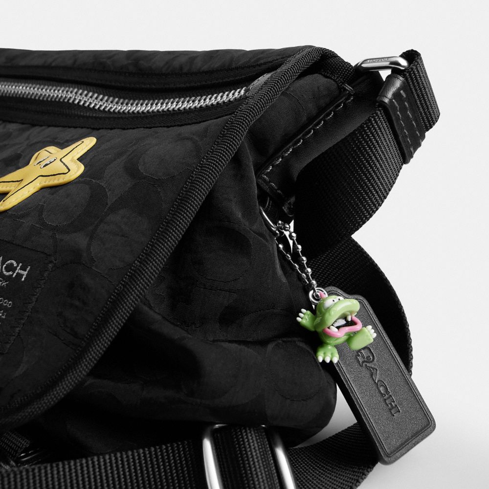 COACH | BRAIN DEAD MESSENGER IN SIGNATURE NYLON WITH PATCHES