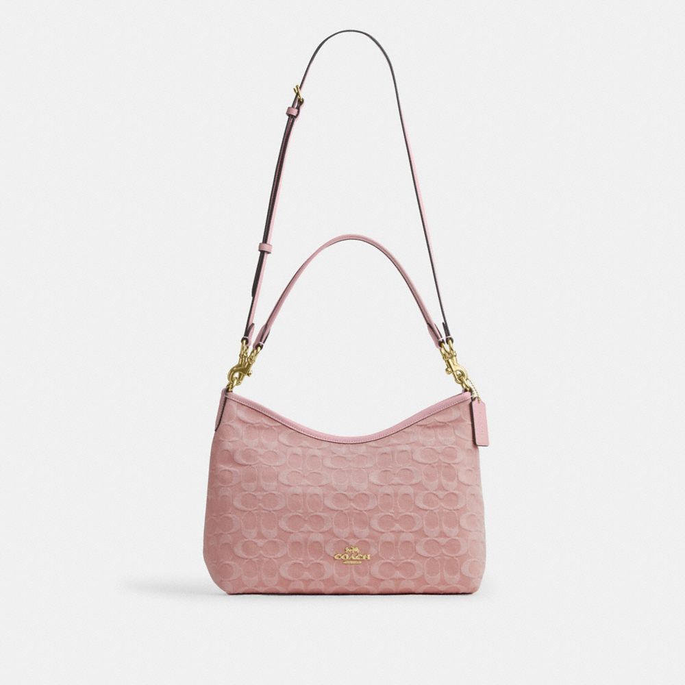 LAUREL SHOULDER BAG IN SIGNATURE DENIM