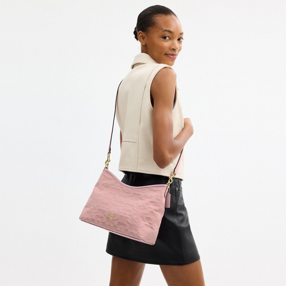 LAUREL SHOULDER BAG IN SIGNATURE DENIM