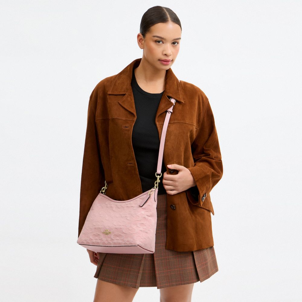 LAUREL SHOULDER BAG IN SIGNATURE DENIM