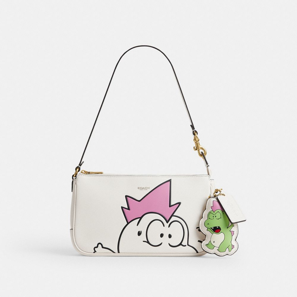 COACH&reg;,Coach | Brain Dead Plaza Bag With Darby Dino And Charm,,Front View