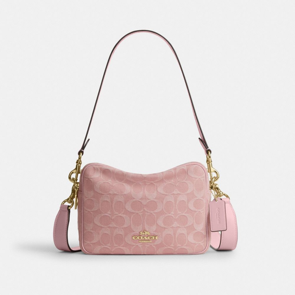 CAREY CROSSBODY BAG IN SIGNATURE DENIM
