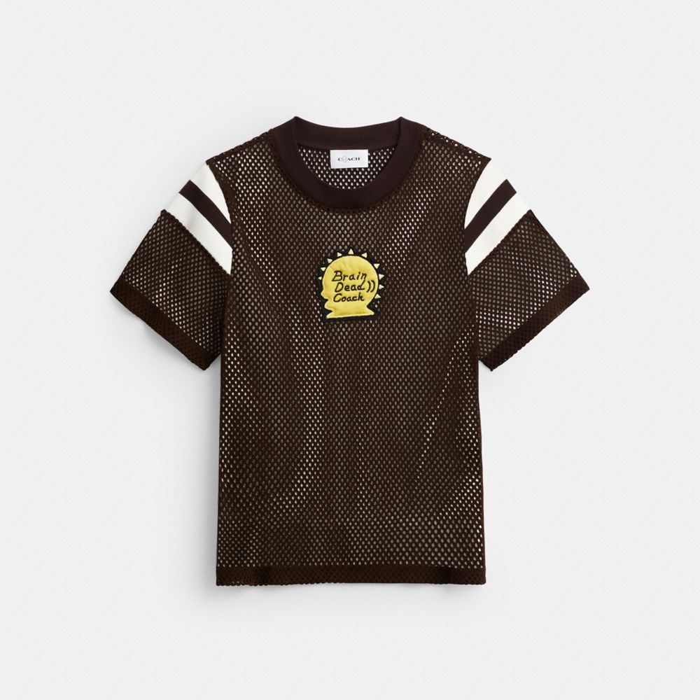 COACH | BRAIN DEAD MESH FOOTBALL T-SHIRT