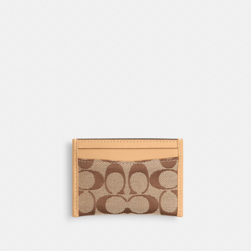 ESSENTIAL CARD CASE IN SIGNATURE JACQUARD